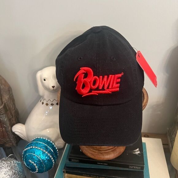 David Bowie American Needle Ballpark Adjustable Hat - Black. Embroidered. NWT - Picture 1 of 3